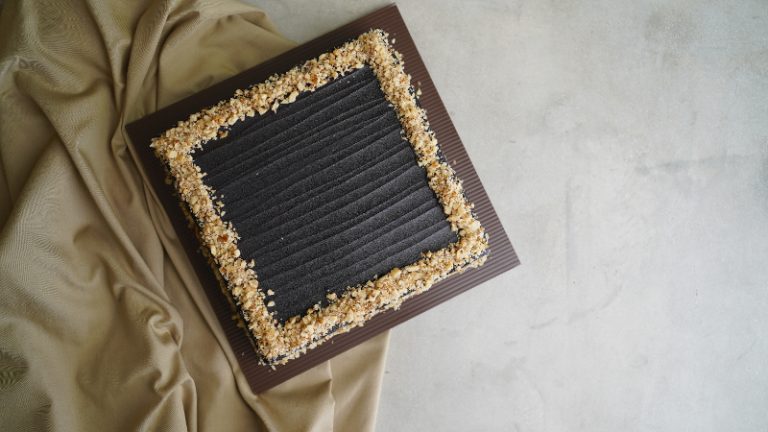 Vegan and gluten-free chocolate coconut birthday cake in Bali